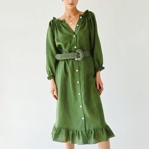 Daily Sleeper Loungewear Dress in Green